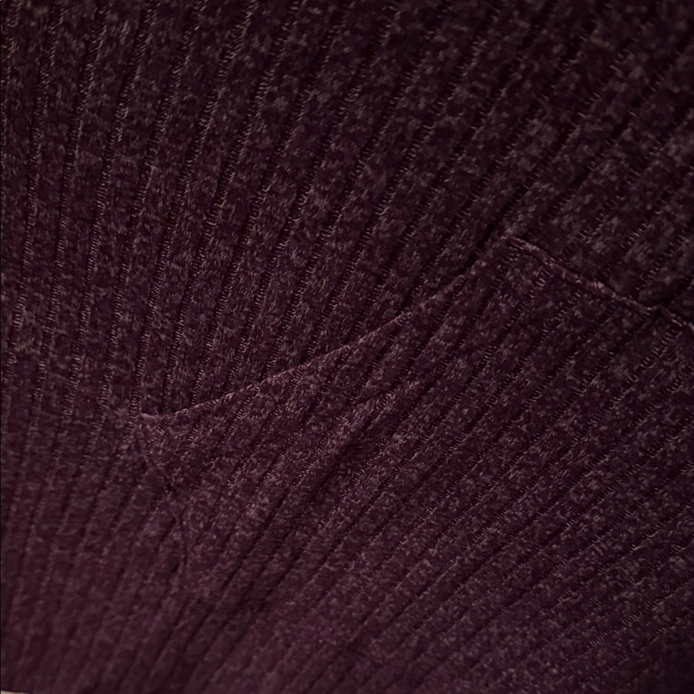 Lane Bryant Hooded Brushed Ribbed Poncho •Purple •Size 14/16 •EPC - Picture 5 of 10